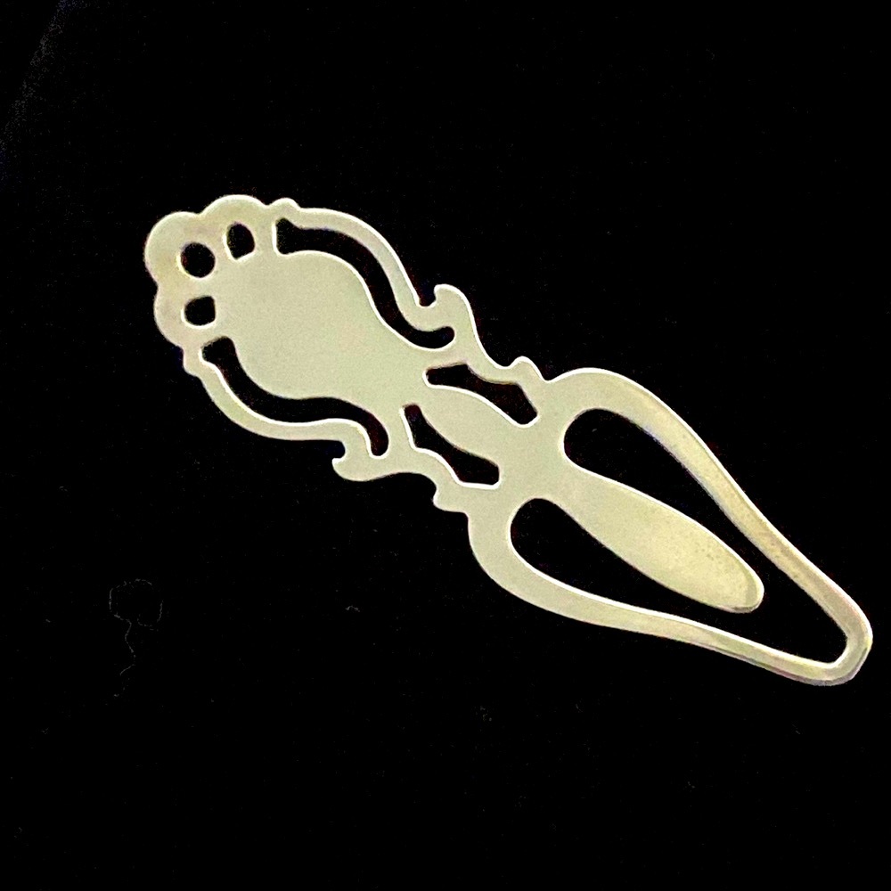 Towle Sterling silver flower bookmark